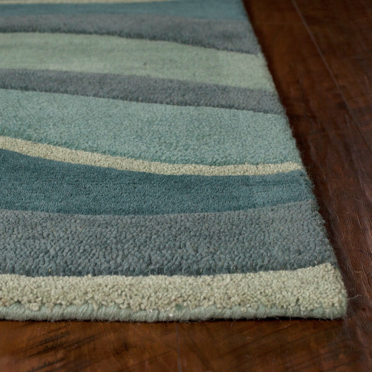 8' X 10' 6 Wool Ocean Area Rug