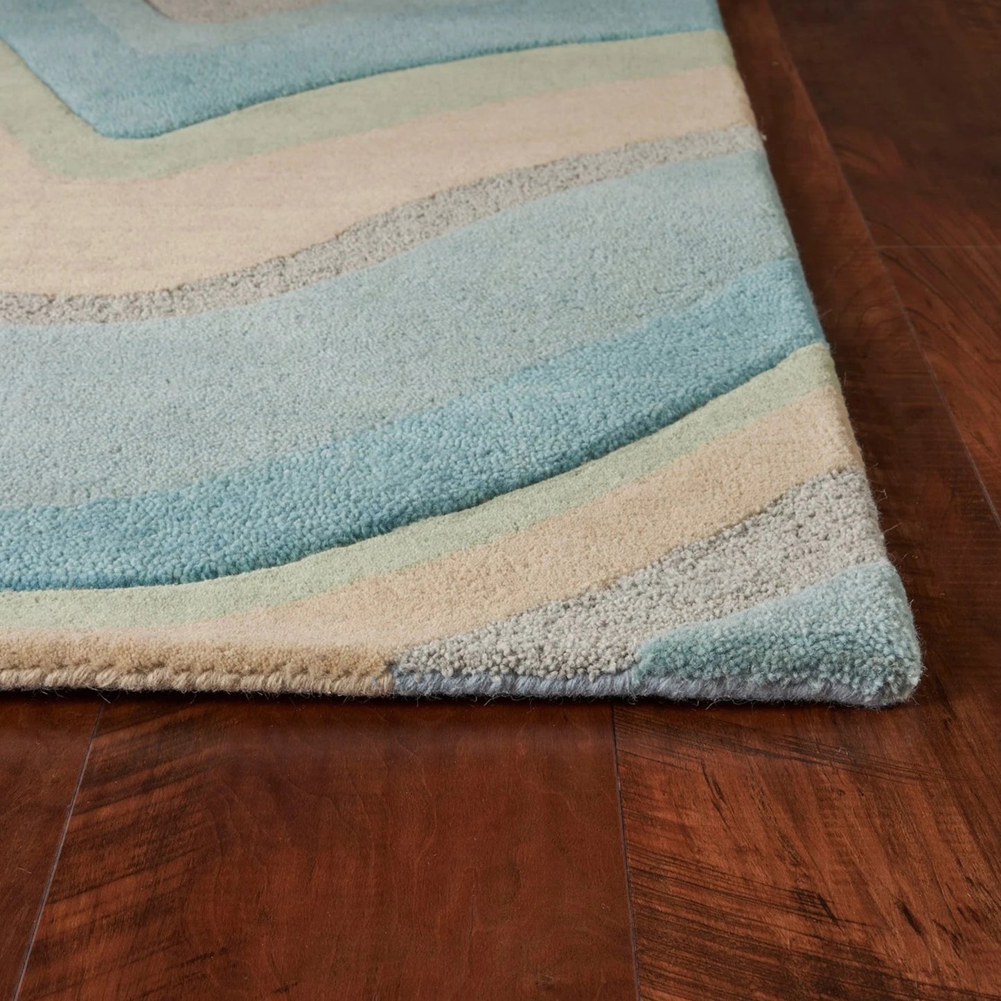 8' X 10' 6 Wool Ocean Area Rug