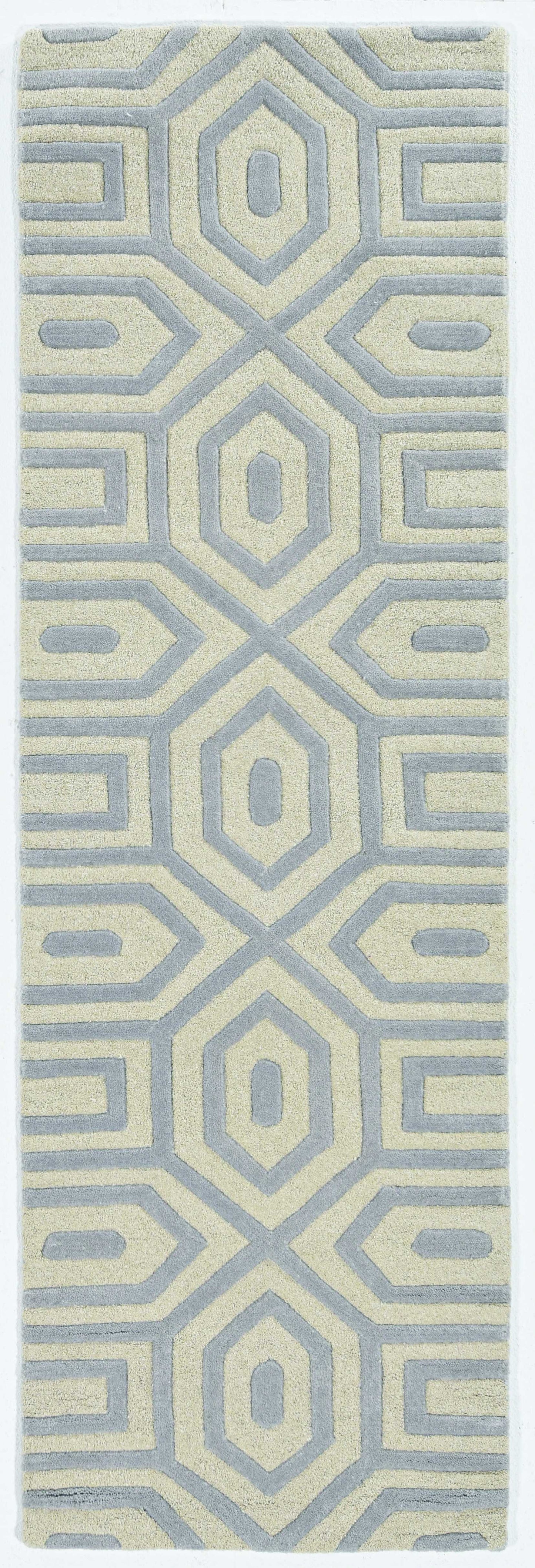 8' X 10' 6 Wool Grey Area Rug