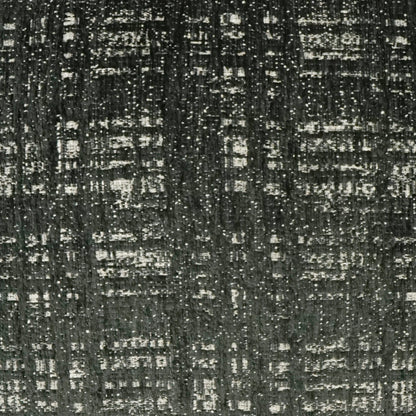 Charcoal textured pillow with a light gray speckled geometric pattern; 24" x 24
