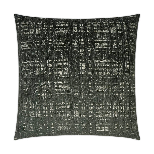 D.V. KAP HOME   24" x 24" Collateral Pillow - Charcoal Textured, Transitional, Abstract    - 3542-C-2424