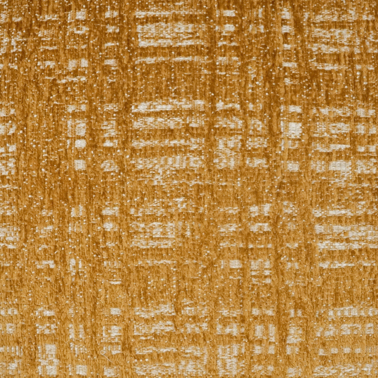 Mustard-gold woven fabric close-up with subtle grid pattern.