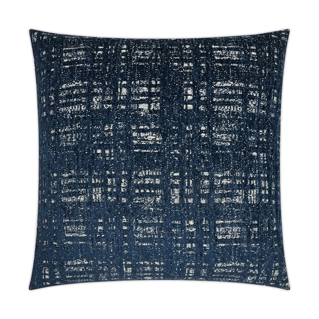 D.V. KAP HOME   24" x 24" Collateral Pillow - Navy Textured, Transitional, Abstract    - 3542-N-2424