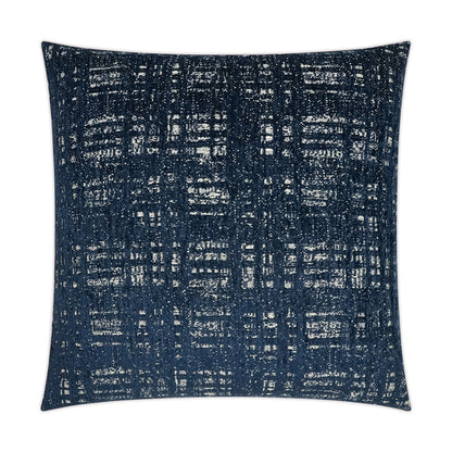 D.V. KAP HOME   24" x 24" Collateral Pillow - Navy Textured, Transitional, Abstract    - 3542-N-2424