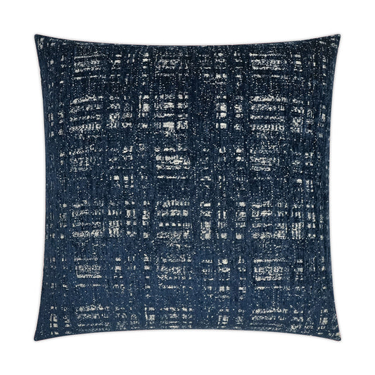 D.V. KAP HOME   24" x 24" Collateral Pillow - Navy Textured, Transitional, Abstract    - 3542-N-2424