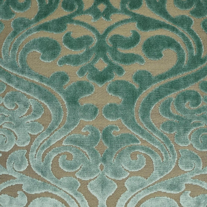 D.V. KAP HOME   24" x 24" Damascus Pillow - Sky Traditional    - 3545-S-2424