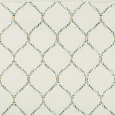 KRAVET BASICS EMBROIDERY  WHITE,TURQUOISE,YELLOW   - 35454.13.0