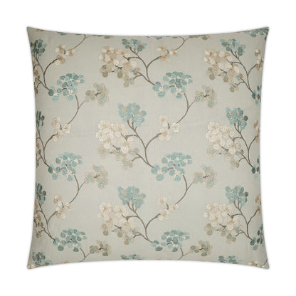 D.V. KAP HOME   24" x 24" Demi Pillow - Caribe Floral, Embroidery, Traditional    - 3546-C-2424
