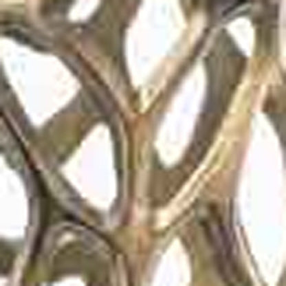 32" Aluminum Gold Twigs Cylinder Floor Vase