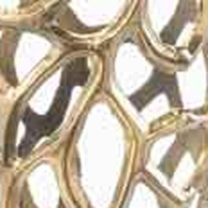 40" Aluminum Gold Twigs Cylinder Floor Vase