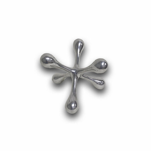 12" Silver Finish Extra Large Decorative Jack