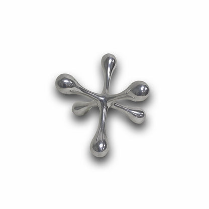 7" Silver Buffed Aluminum Decorative Jack