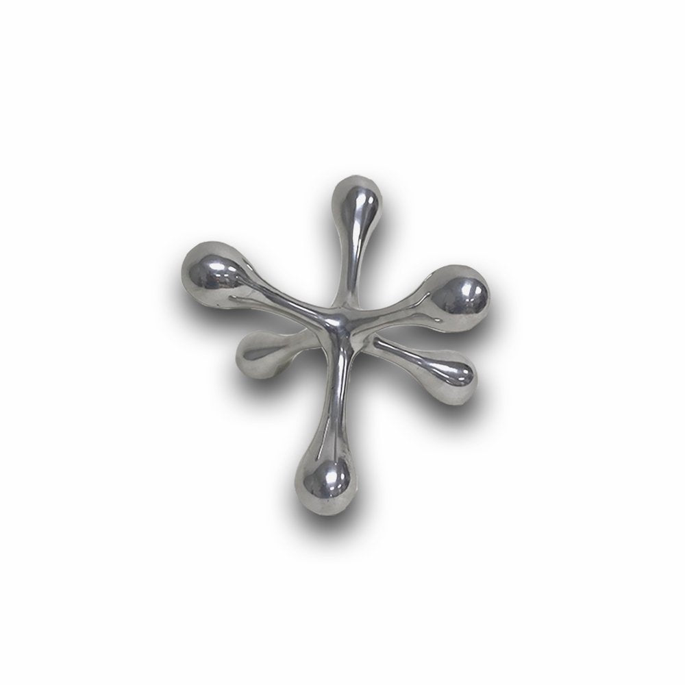 12" Silver Finish Extra Large Decorative Jack