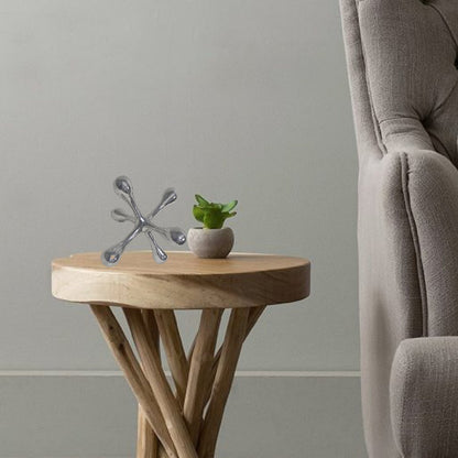 7" Silver Buffed Aluminum Decorative Jack