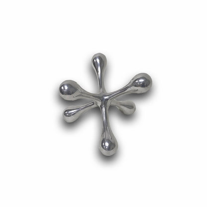 7" Silver Buffed Aluminum Decorative Jack