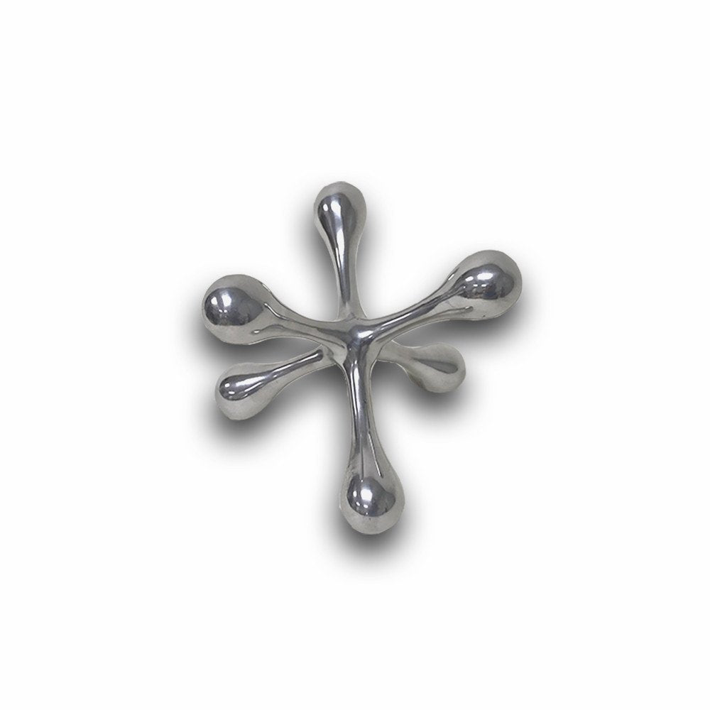 12" Silver Finish Extra Large Decorative Jack