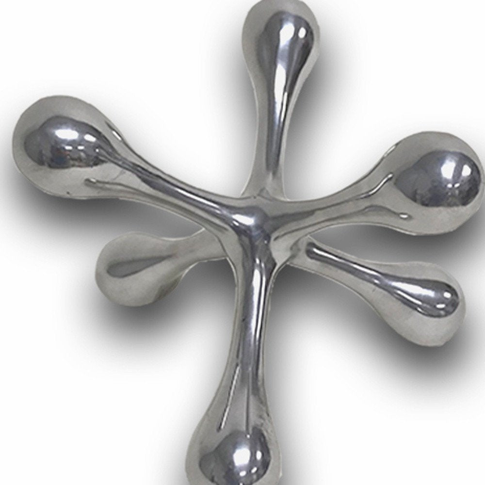 12" Silver Finish Extra Large Decorative Jack