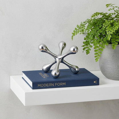 5" Silver Finish Decorative Jack