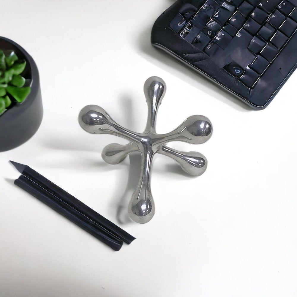 7" Silver Buffed Aluminum Decorative Jack