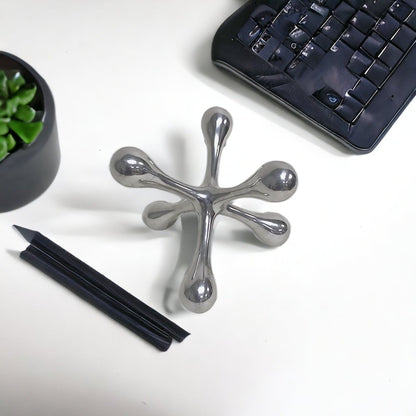 7" Silver Buffed Aluminum Decorative Jack