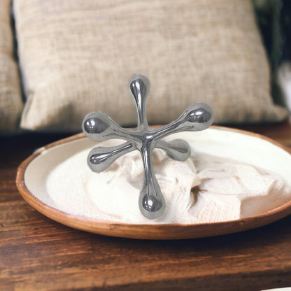 7" Silver Buffed Aluminum Decorative Jack