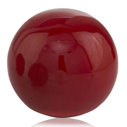 3" White Aluminum Decorative Orb Tabletop Sculpture