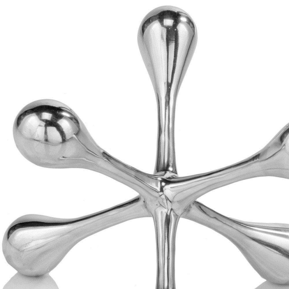 12" Silver Finish Extra Large Decorative Jack