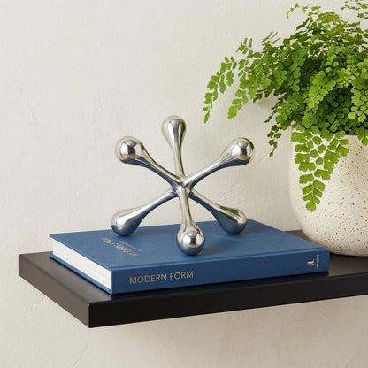 5" Silver Finish Decorative Jack