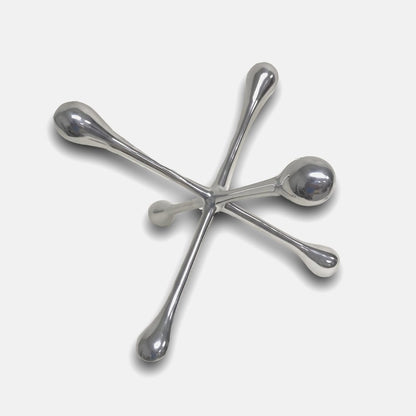5" Silver Finish Decorative Jack