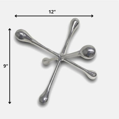 5" Silver Finish Decorative Jack