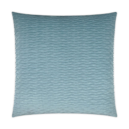 Solid chambray square throw pillow with textured surface, 24" x 24
