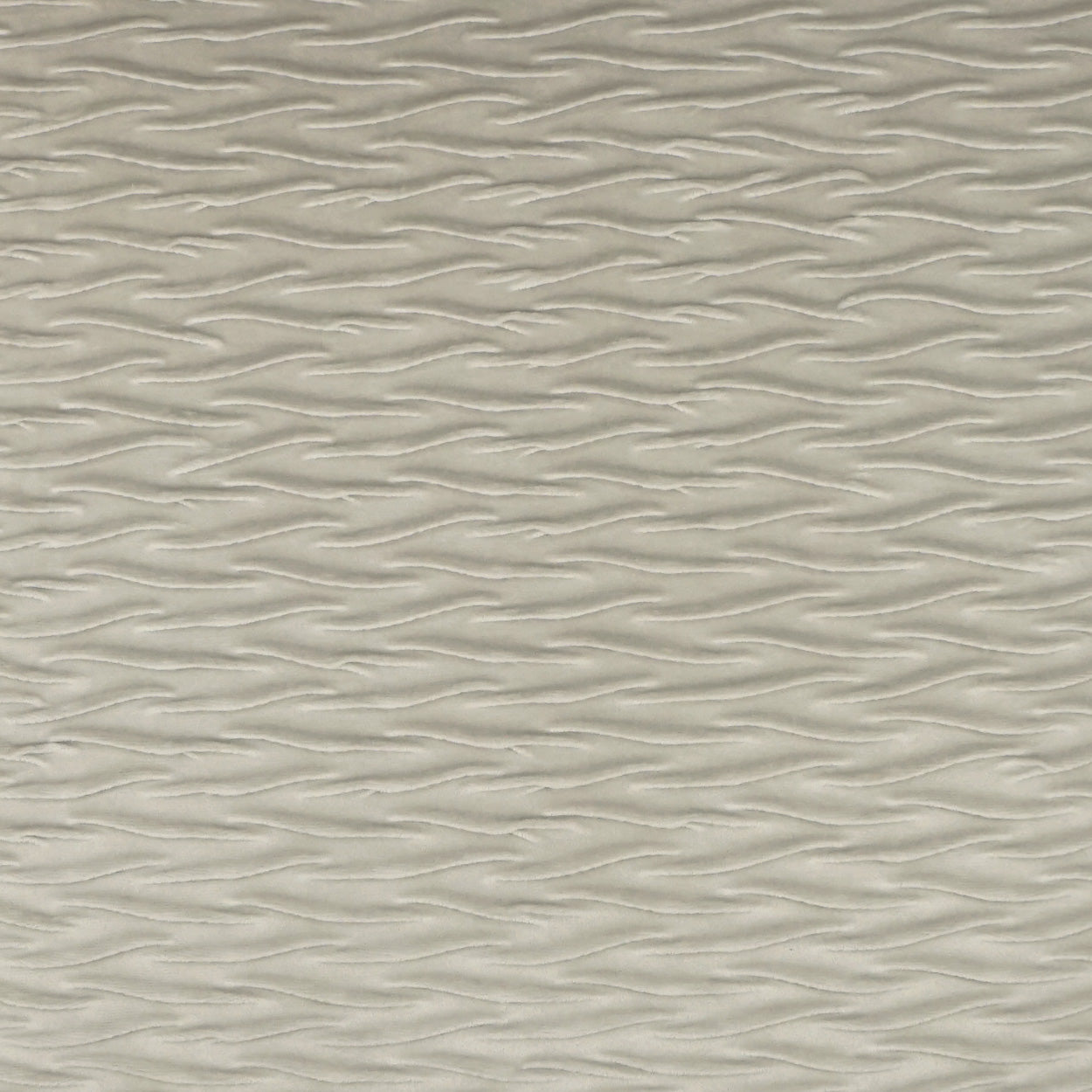 Cream-beige fabric with shallow horizontal wave texture, linen-like and soft.