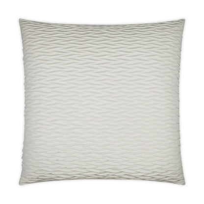 D.V. KAP HOME   24" x 24" Sophia Pillow - Ivory Solid, Textured, Transitional    - 3549-I-2424