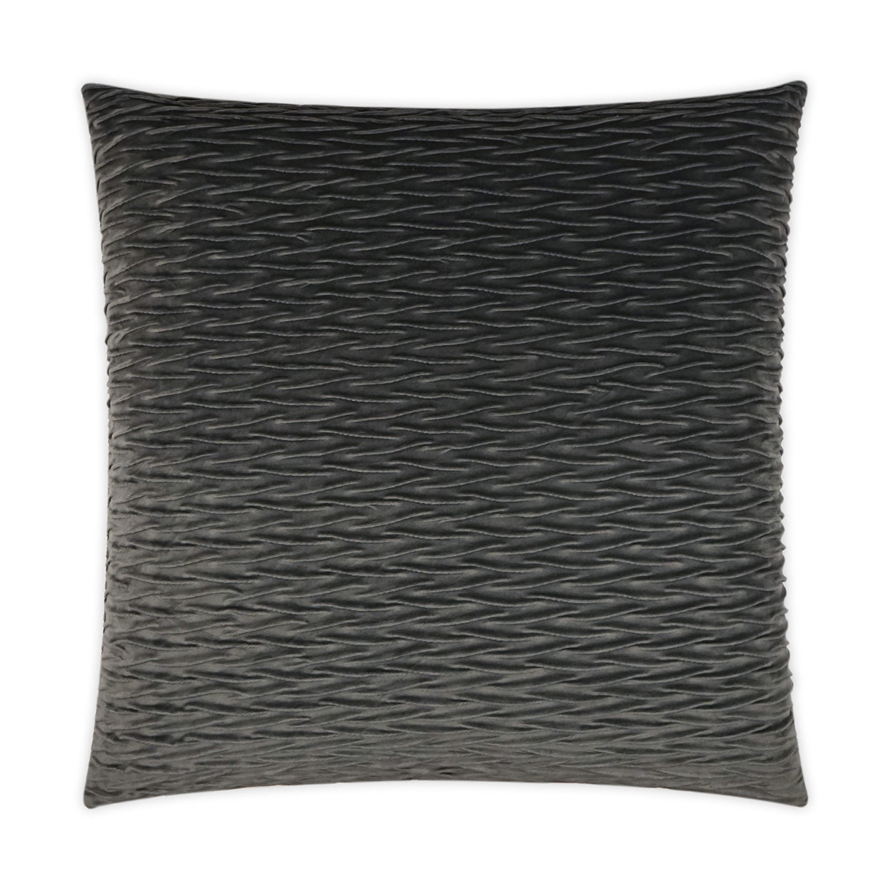 D.V. KAP HOME   24" x 24" Sophia Pillow - Steel Solid, Textured, Transitional    - 3549-S-2424