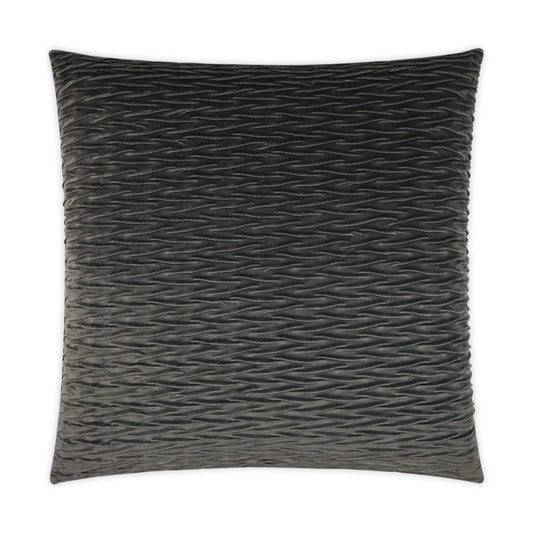 D.V. KAP HOME   24" x 24" Sophia Pillow - Steel Solid, Textured, Transitional    - 3549-S-2424