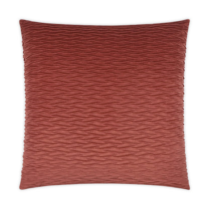 D.V. KAP HOME   24" x 24" Sophia Pillow - Terracotta Solid, Textured, Transitional    - 3549-T-2424