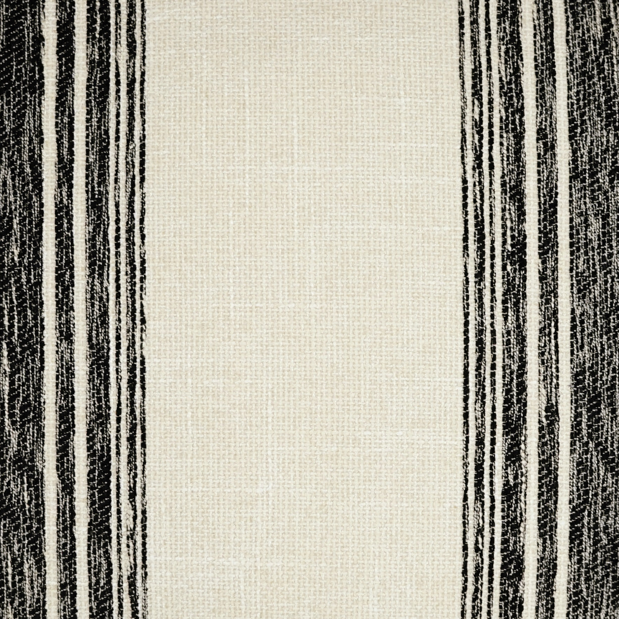 D.V. KAP HOME   24" x 24" Balboa Pillow - Black Stripes, Transitional, Farmhouse    - 3550-B-2424