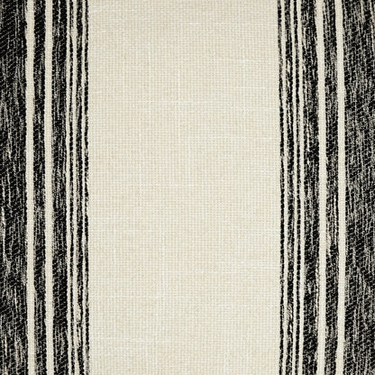 D.V. KAP HOME   24" x 24" Balboa Pillow - Black Stripes, Transitional, Farmhouse    - 3550-B-2424