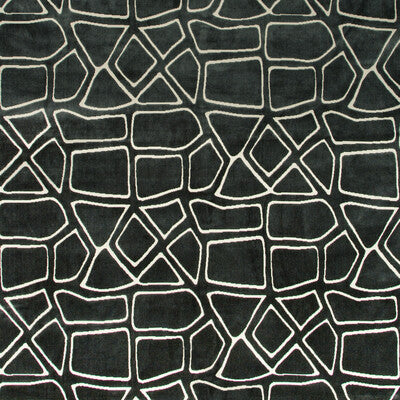 KRAVET DESIGN VELVET GEOMETRIC IVORY,CHARCOAL,   - 35508.21.0