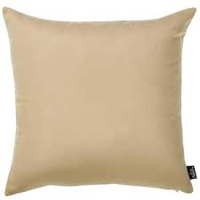 Set Of 2 Light Beige Brushed Twill Decorative Throw Pillow Covers