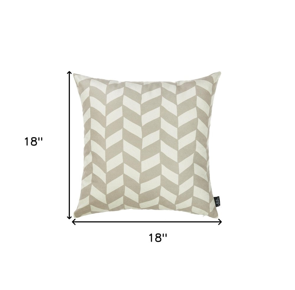 18"X18"Gray Olive Towers Decorative Throw Pillow Cover Printed