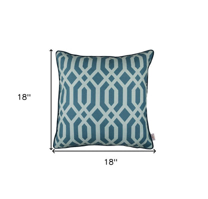 18" Teal Throw Pillow Cover