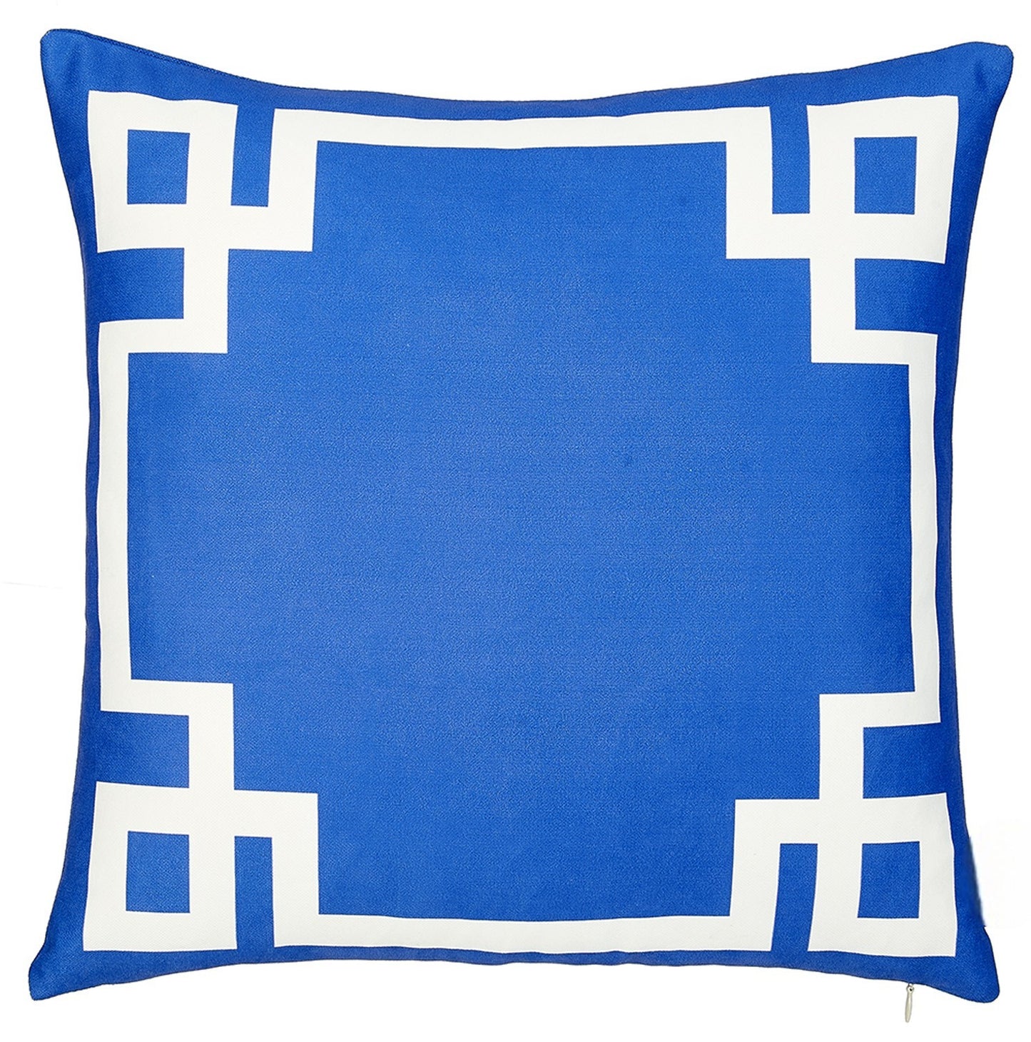 18" Blue and White Throw Pillow Cover