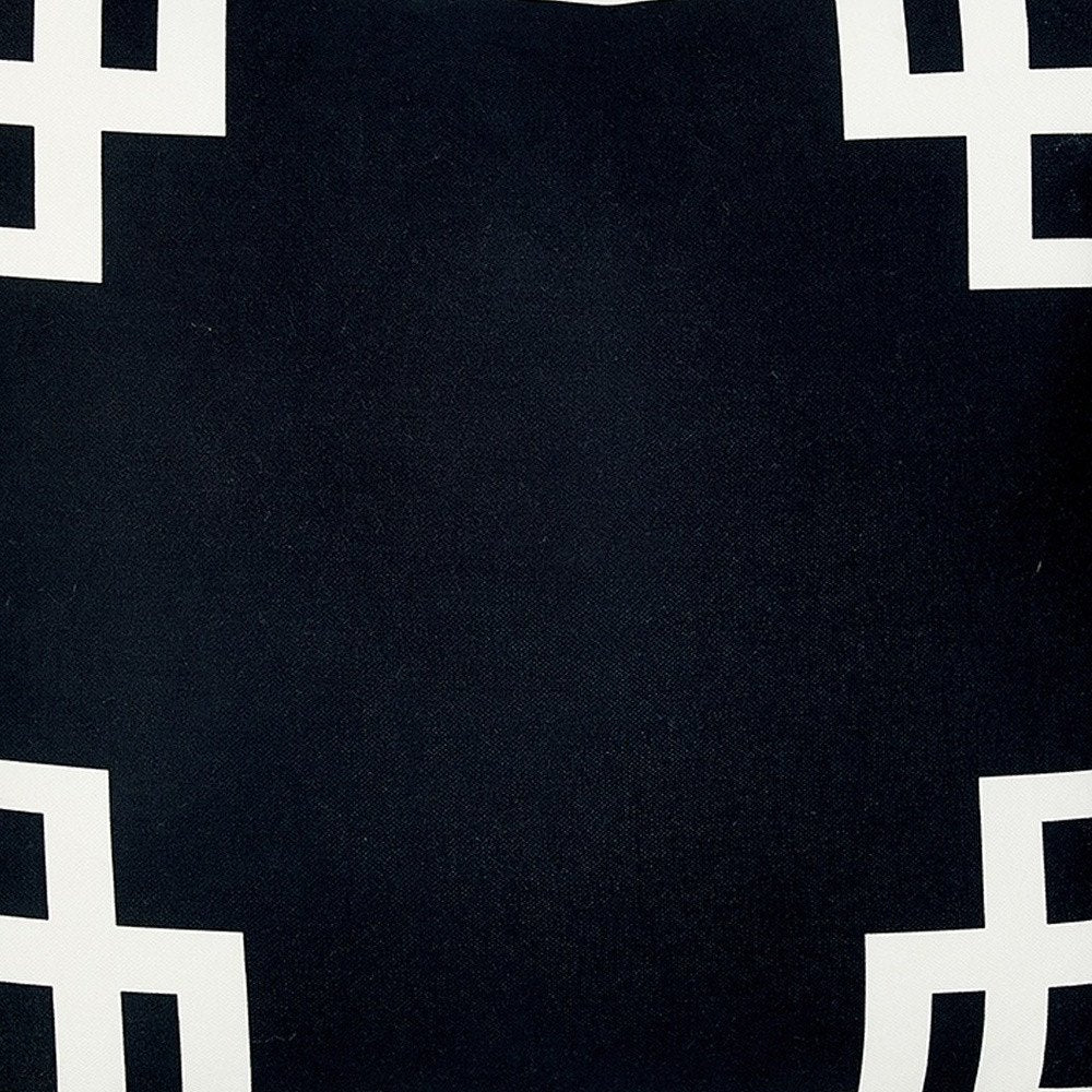 18" Black and White Throw Pillow Cover