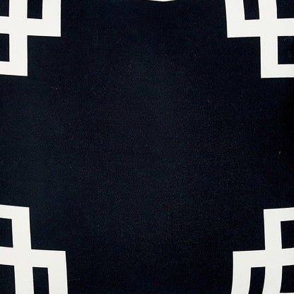 18" Black and White Throw Pillow Cover