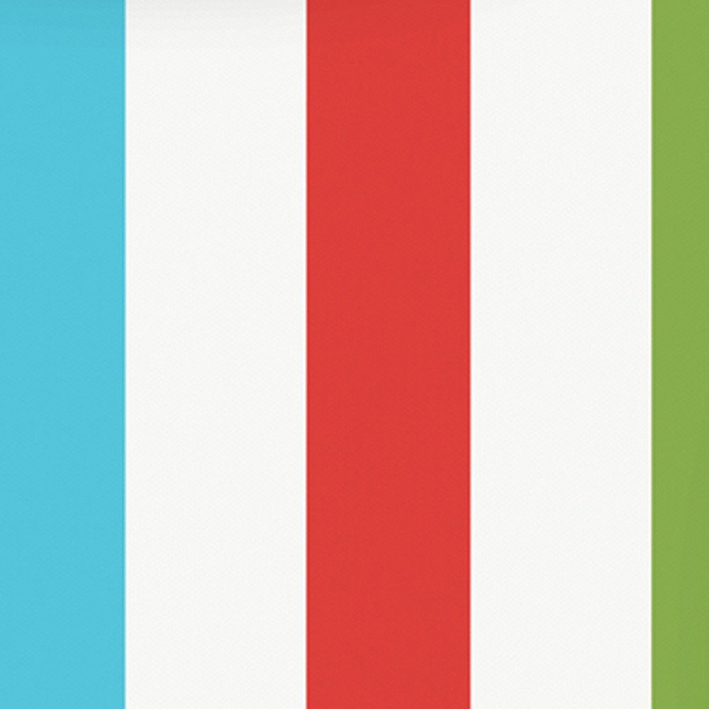 18" Blue and White Striped Throw Pillow Cover