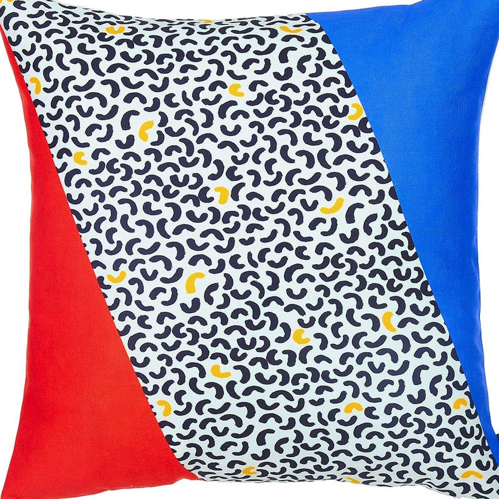 18"X18" Memphis Square Printed Decorative Throw Pillow Cover