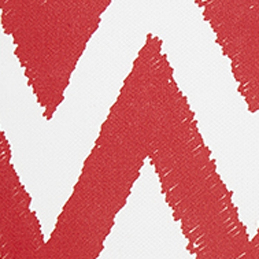 18"X18" Red Nautical Chevron Decorative Throw Pillow Cover Printed