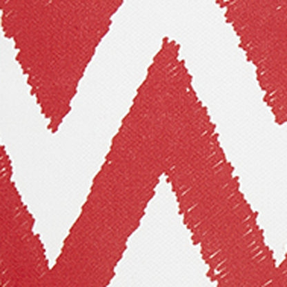 18"X18" Red Nautical Chevron Decorative Throw Pillow Cover Printed