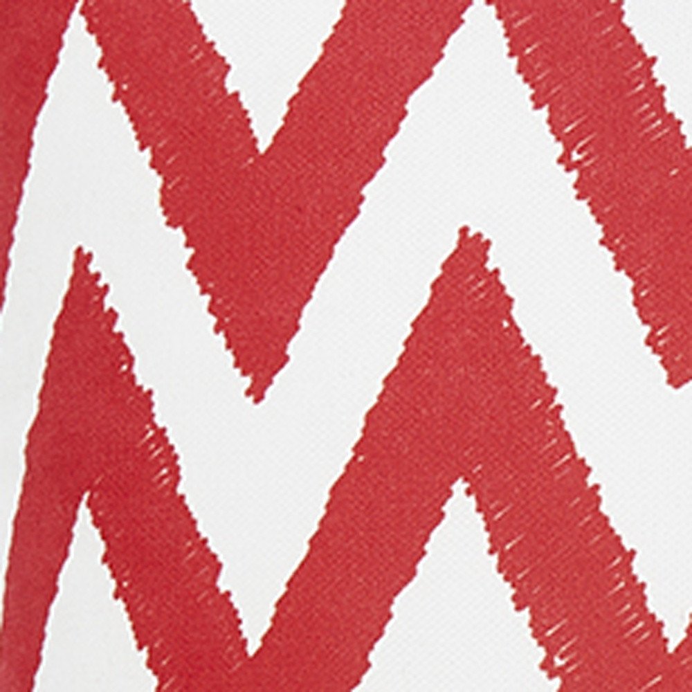 18"X18" Red Nautical Chevron Decorative Throw Pillow Cover Printed